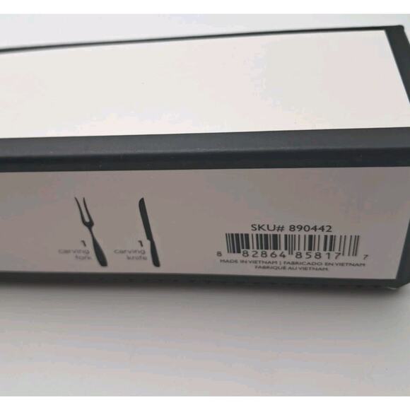 Lenox Archdale Carving Fork & Knife Set 18/10 Stainless Flatware Vietnam NIB - Picture 3 of 3